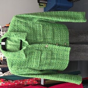 Green tweed jacket